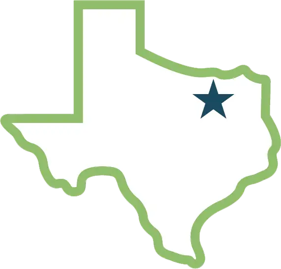 texas sihloette with star